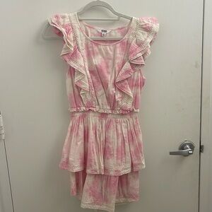 Pink & White Tie Dye Dress
